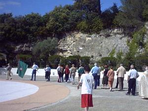 SCOUTS D ORANIE NIMES 2007 06 DEROULEMENT DE LA PROCESSION